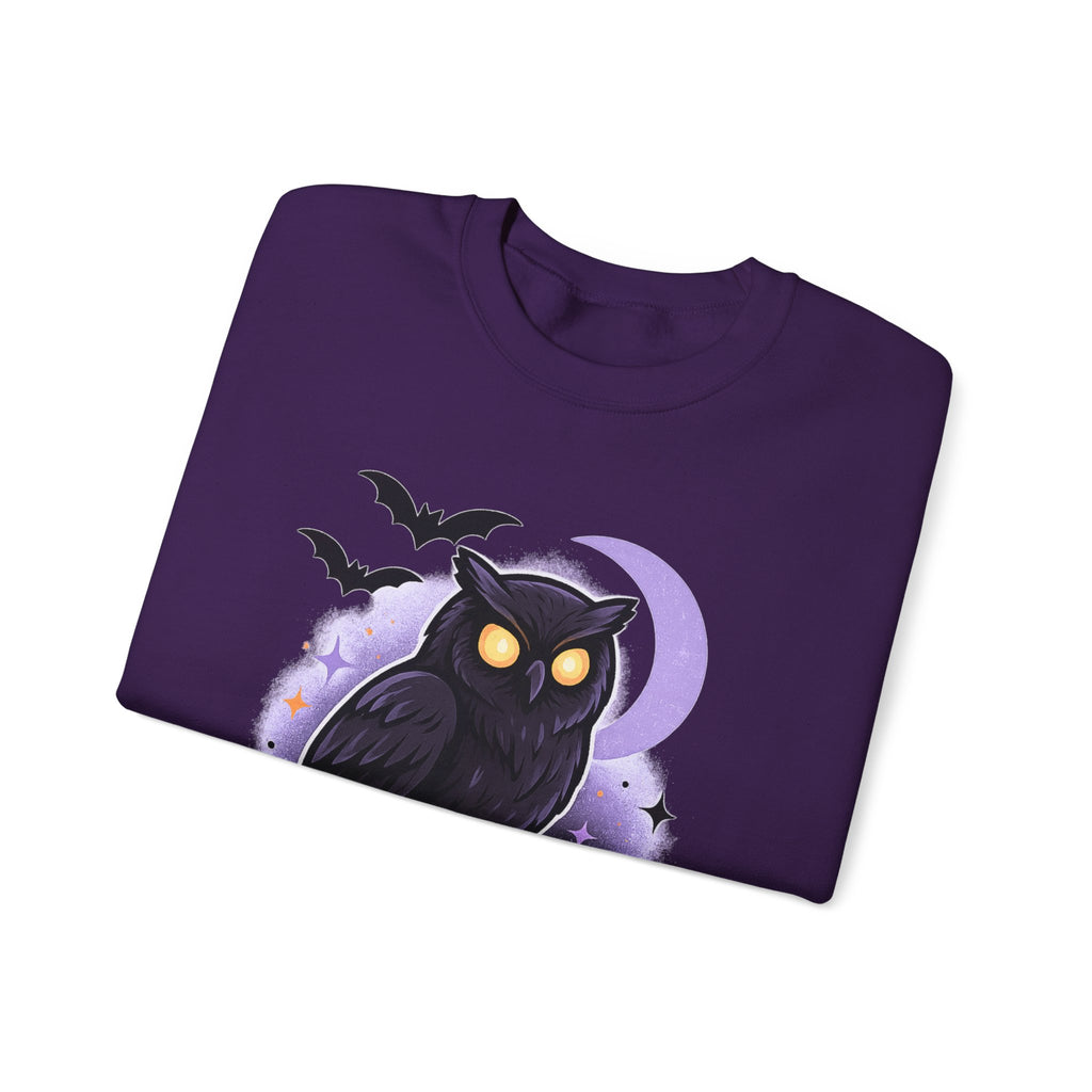 Spooky Owl and Pumpkin Night Sweatshirt
