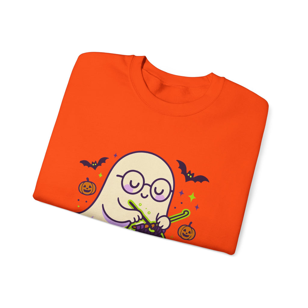 Crocheting Ghost with Halloween Charm Sweatshirt