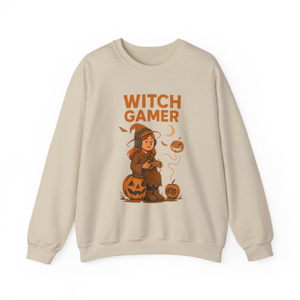 Witch Gamer Halloween Sweatshirt