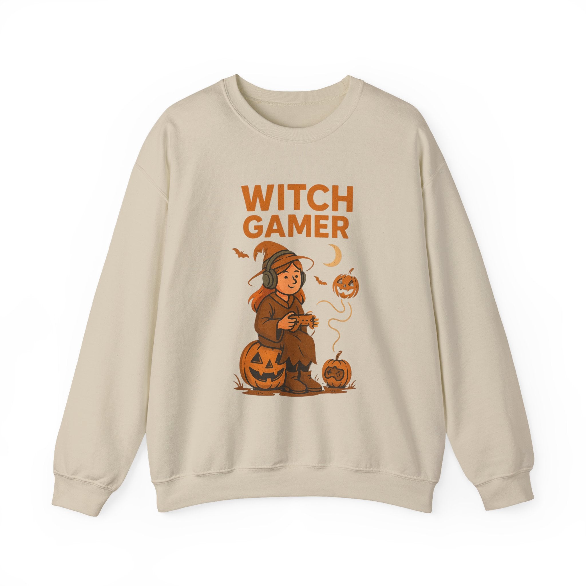 Witch Gamer Halloween Sweatshirt