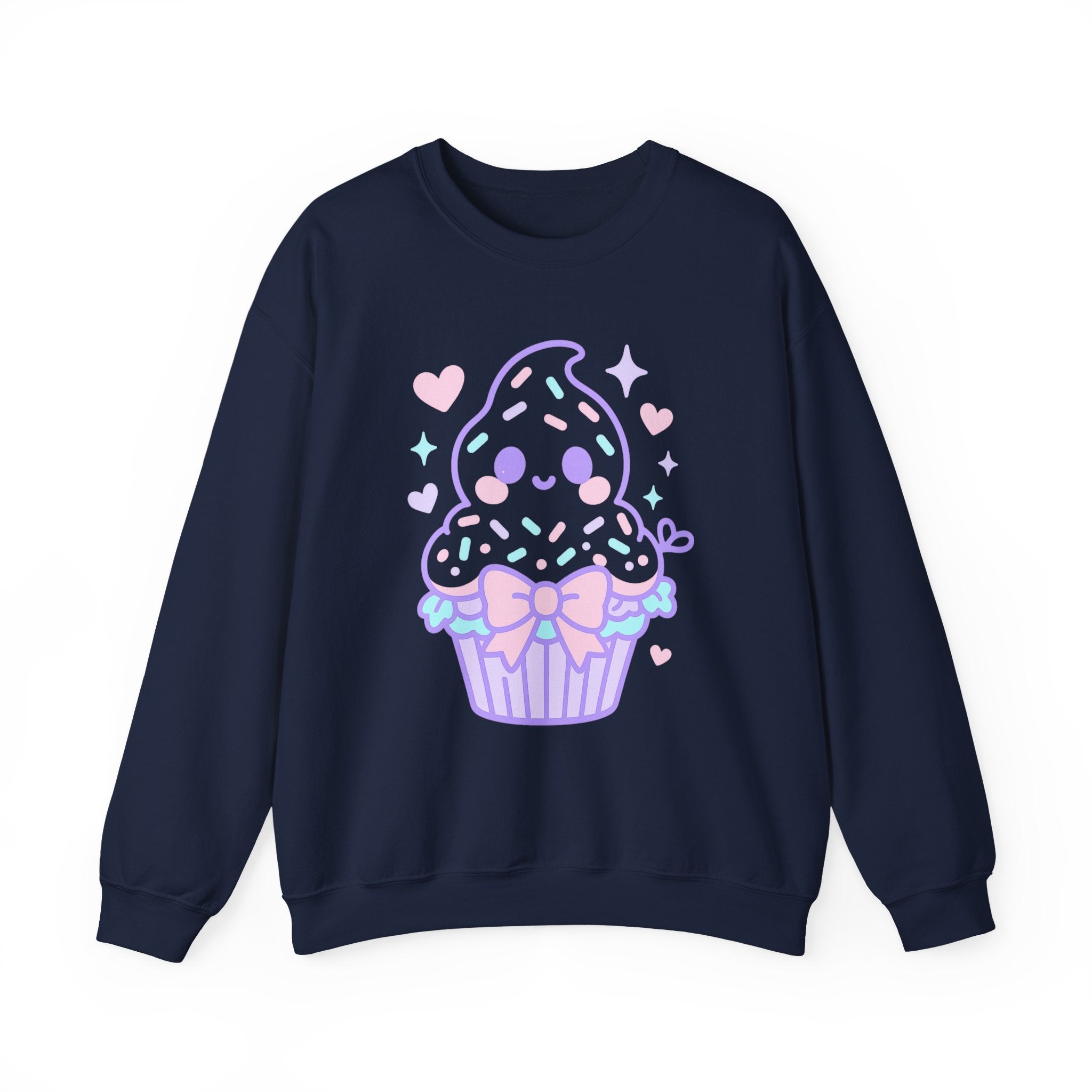 Kawaii Ghost Cupcake with Pastel Charm