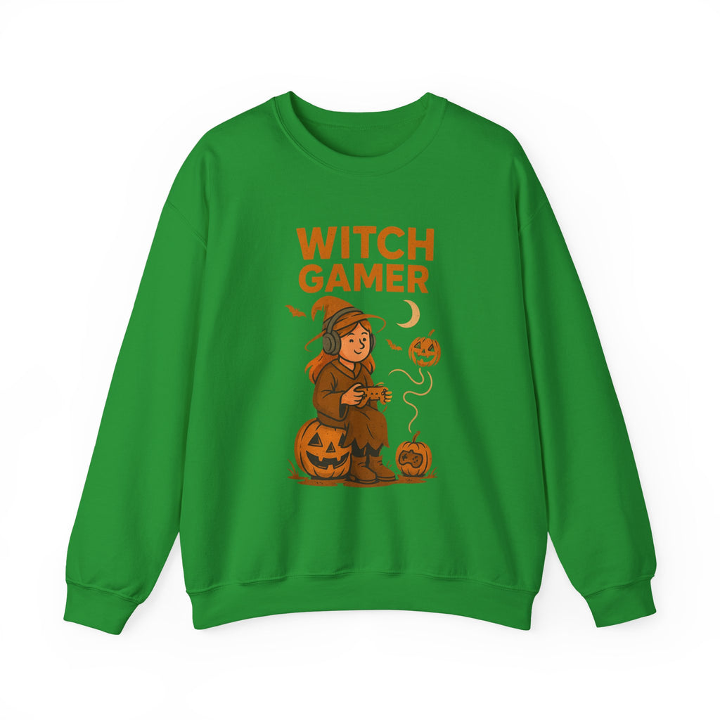 Witch Gamer Halloween Sweatshirt