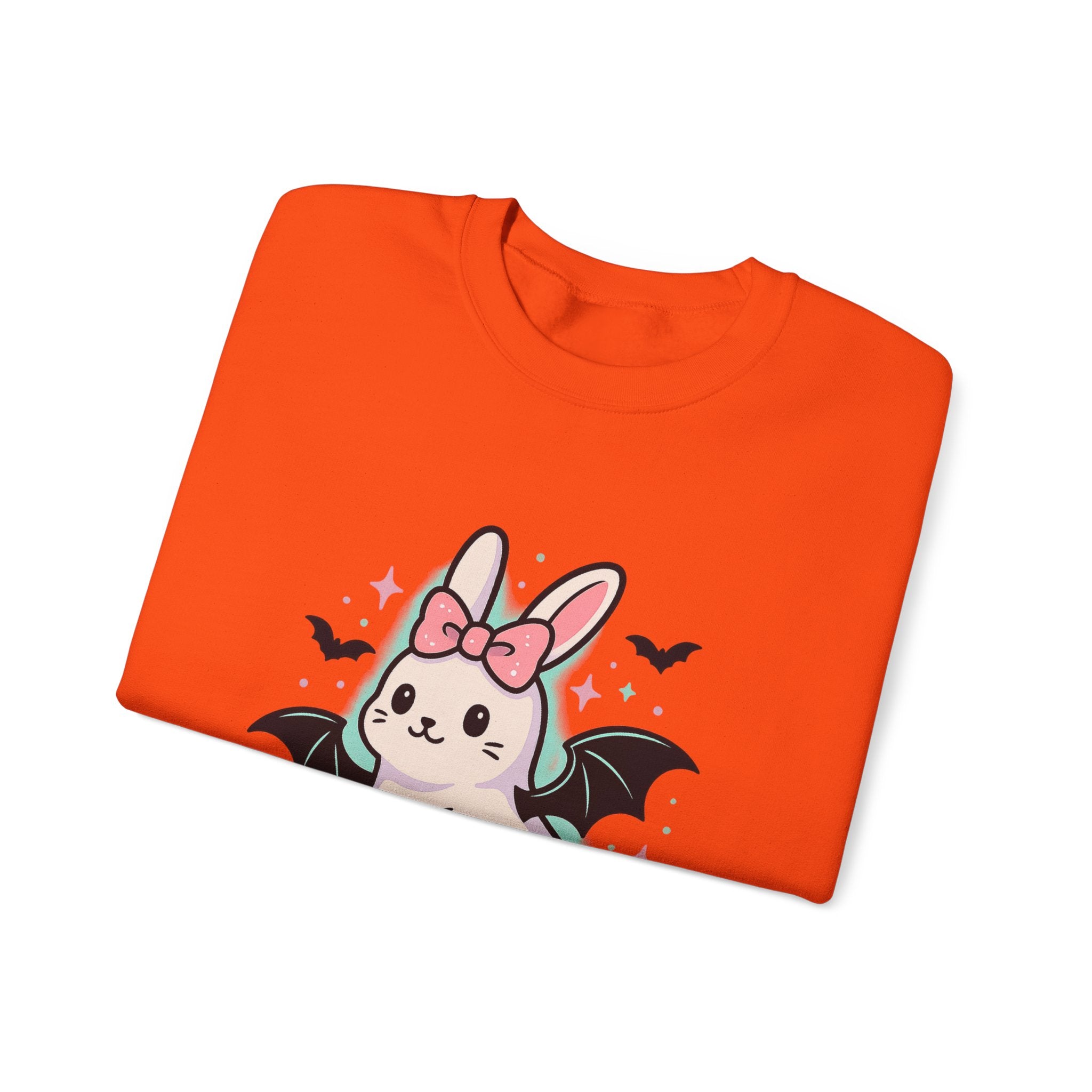 Cute Ghost Bunny with Bat Wings Sweatshirt