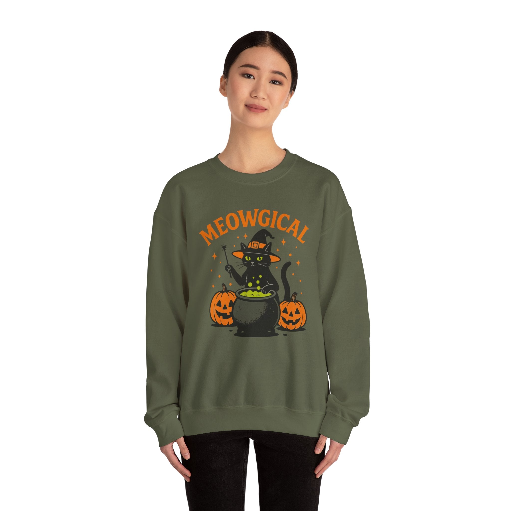 Meowgical Cat Cauldron Sweatshirt