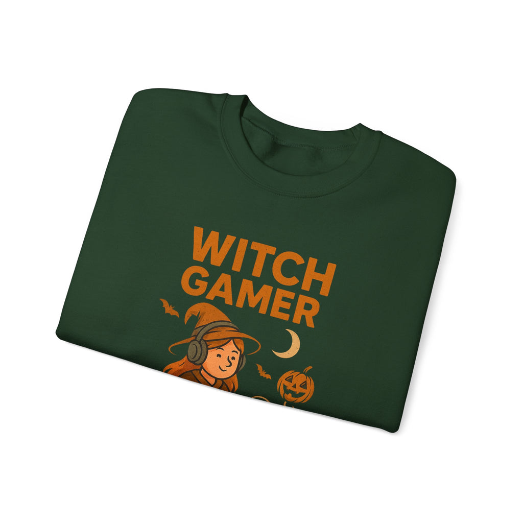Witch Gamer Halloween Sweatshirt