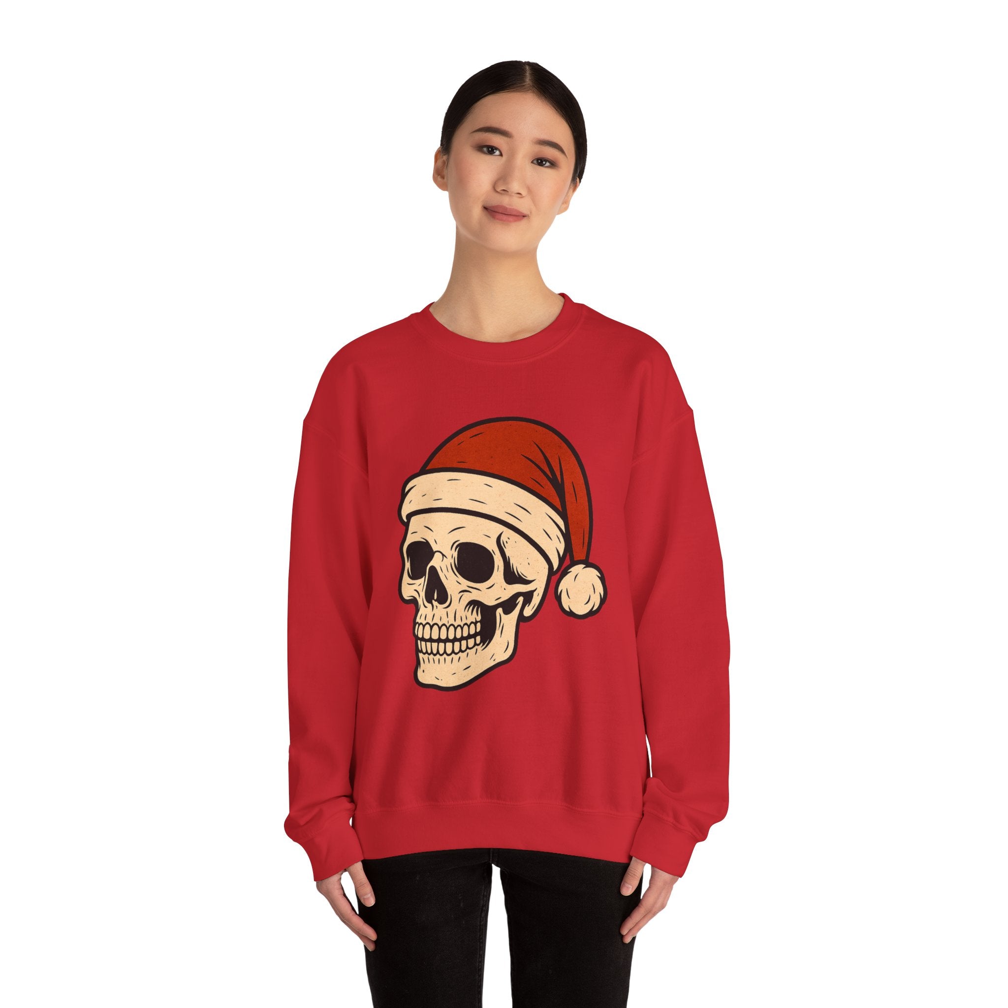 Skull with Santa Hat Sweatshirt