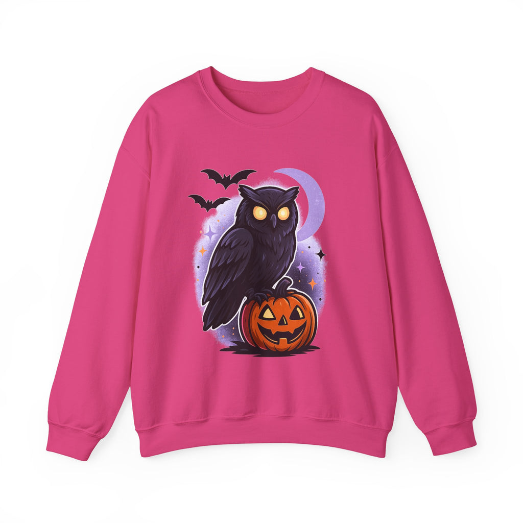 Spooky Owl and Pumpkin Night Sweatshirt