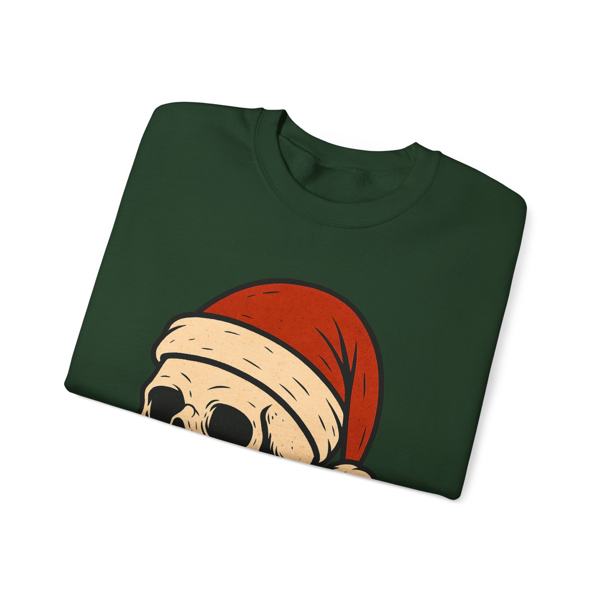 Skull with Santa Hat Sweatshirt