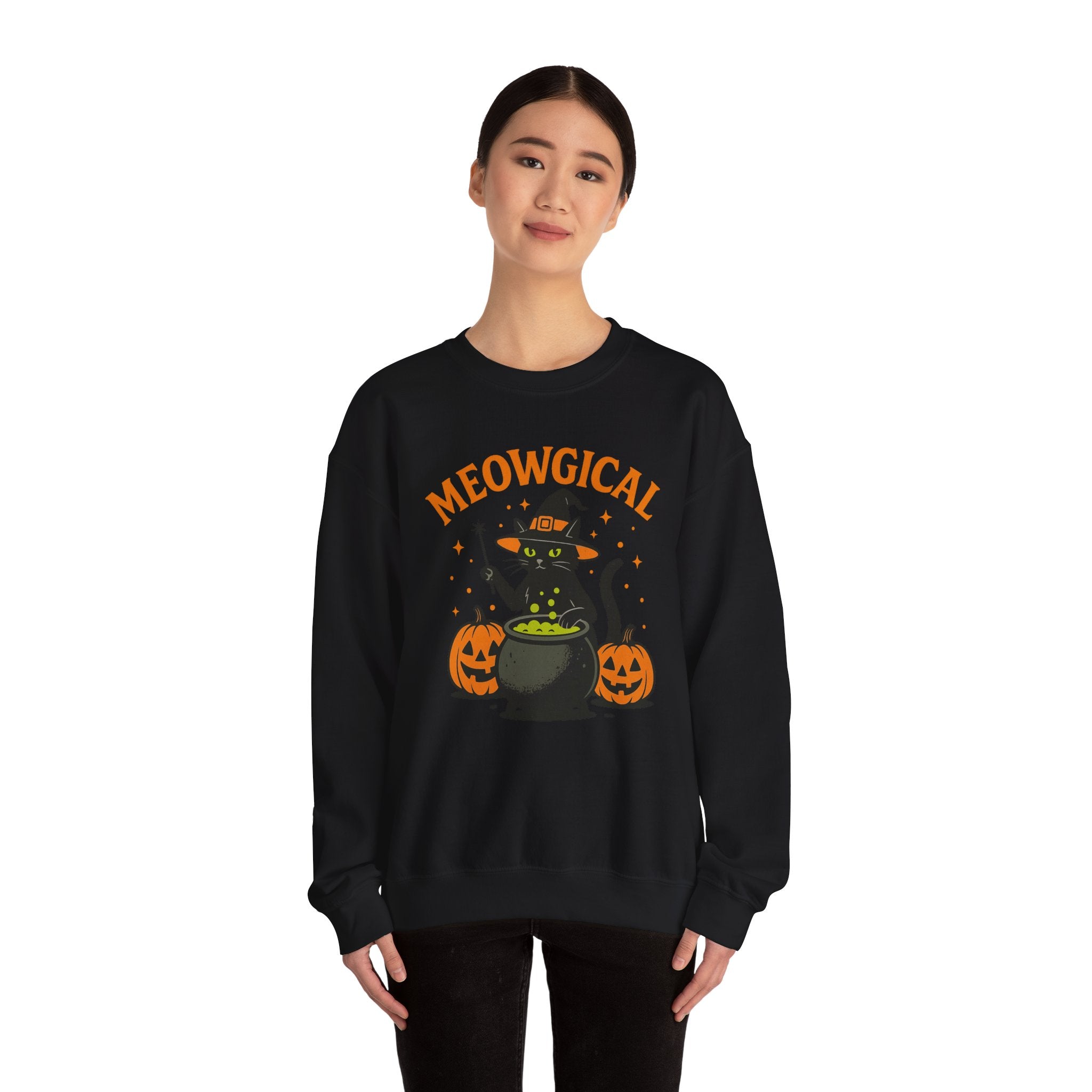 Meowgical Cat Cauldron Sweatshirt