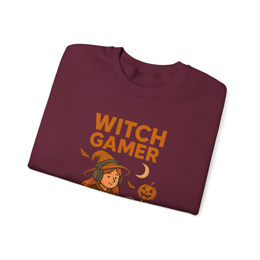 Witch Gamer Halloween Sweatshirt