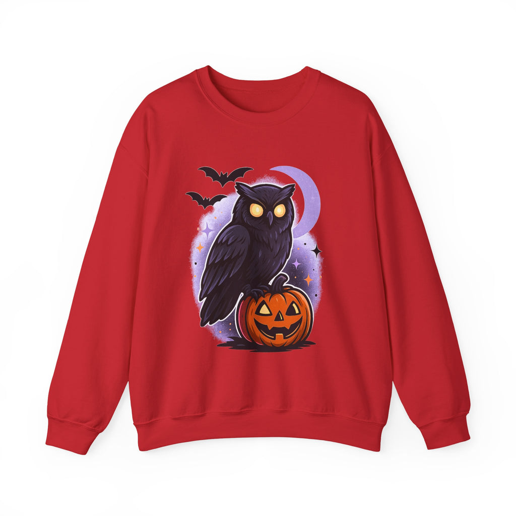 Spooky Owl and Pumpkin Night Sweatshirt