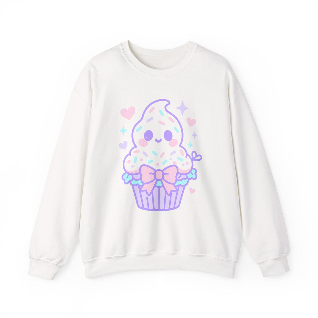 Kawaii Ghost Cupcake with Pastel Charm