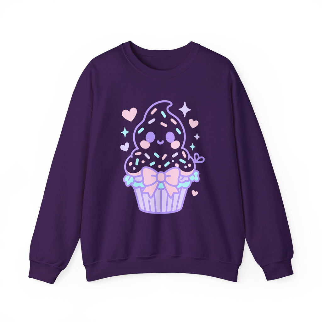 Kawaii Ghost Cupcake with Pastel Charm