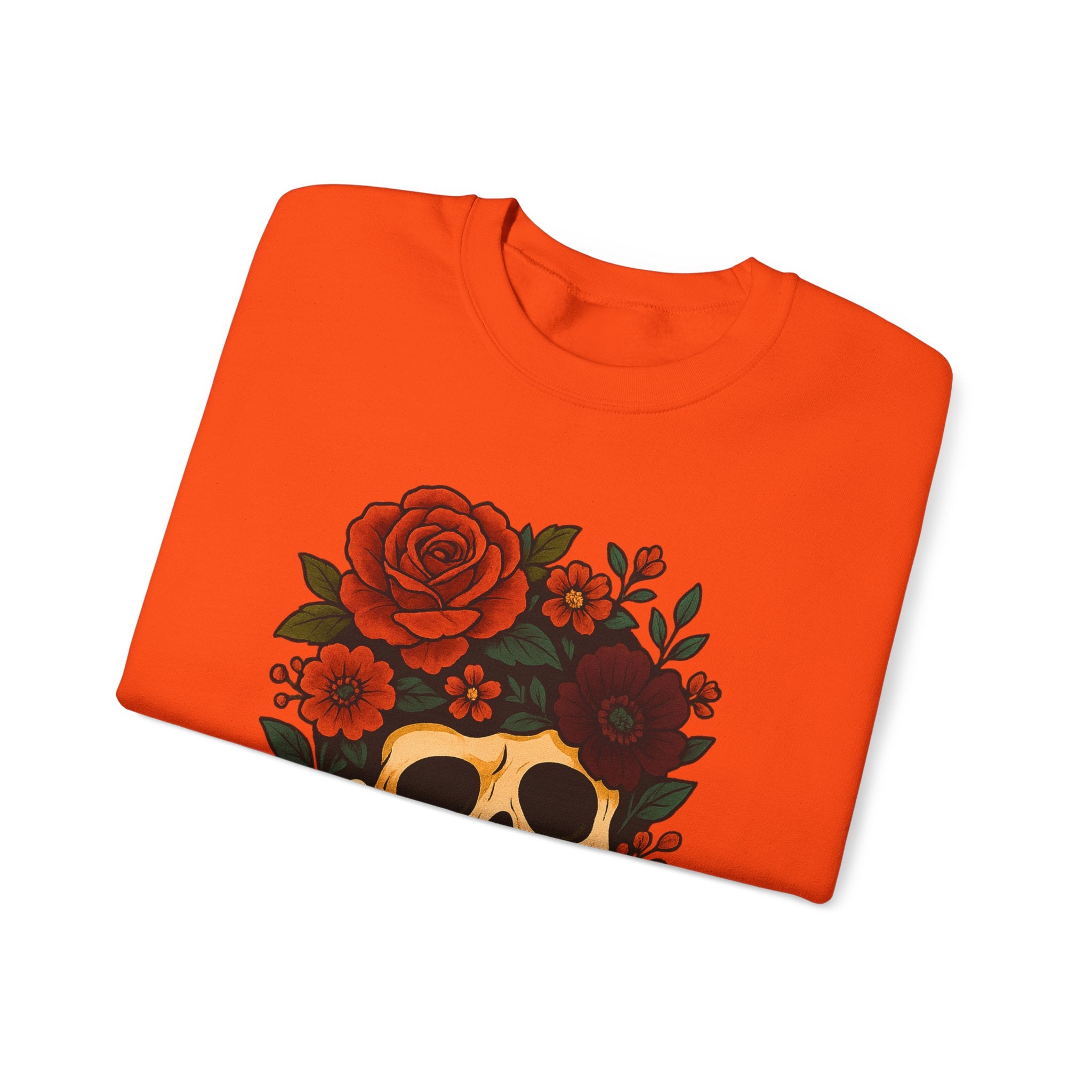 Floral Skull Halloween Sweatshirt