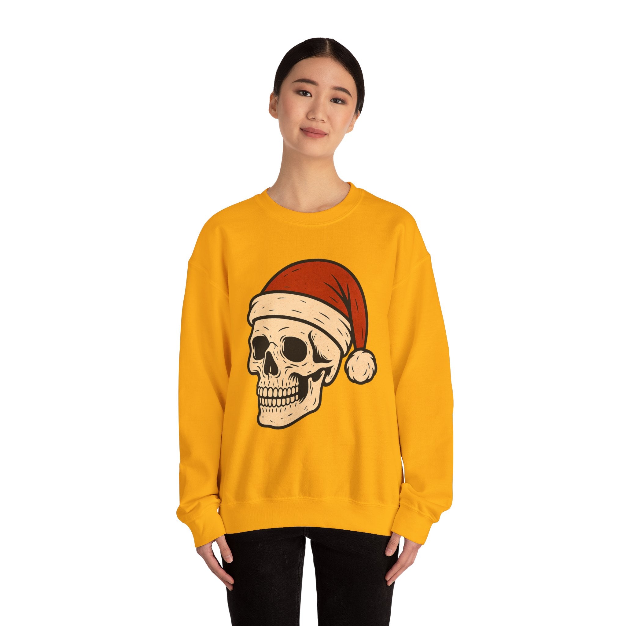 Skull with Santa Hat Sweatshirt