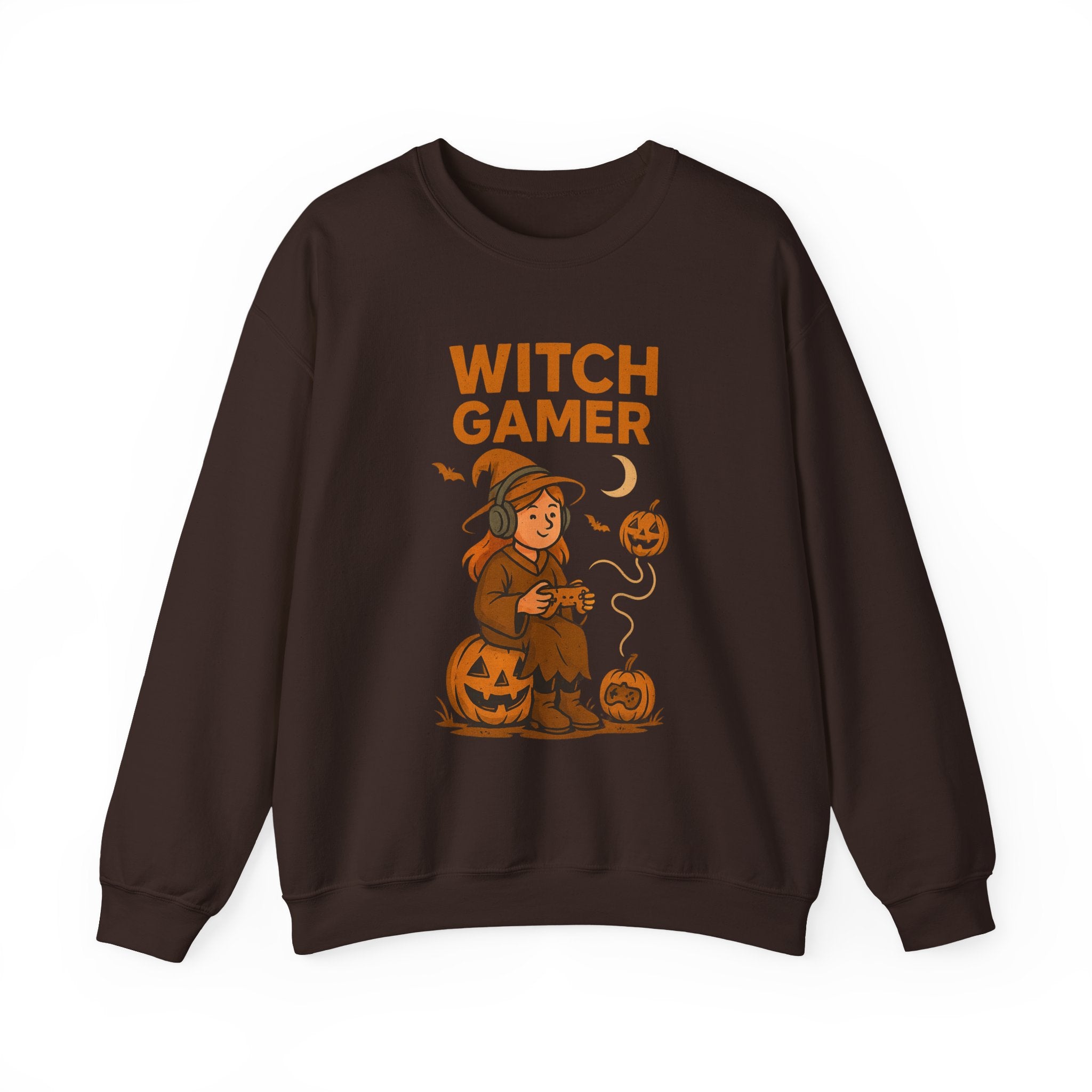 Witch Gamer Halloween Sweatshirt