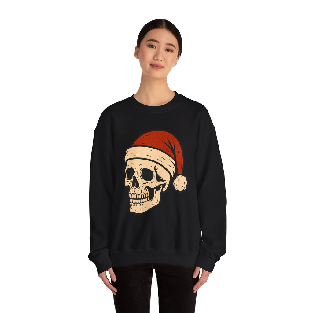 Skull with Santa Hat Sweatshirt