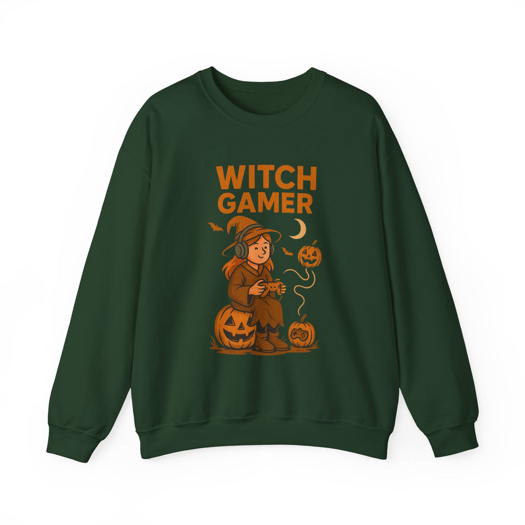 Witch Gamer Halloween Sweatshirt