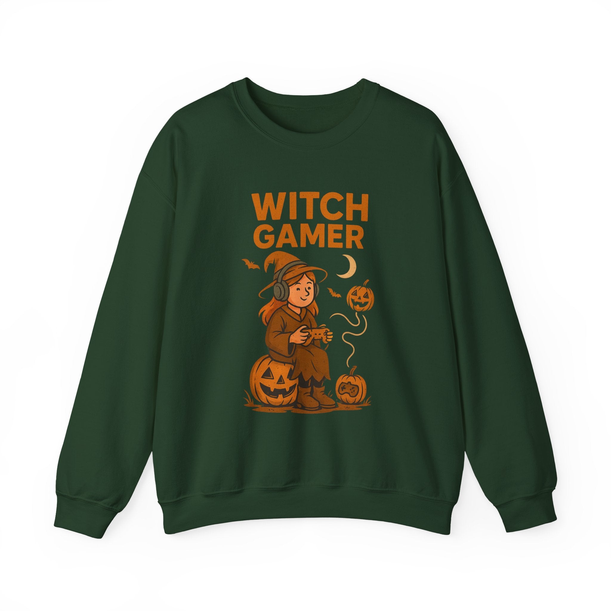 Witch Gamer Halloween Sweatshirt