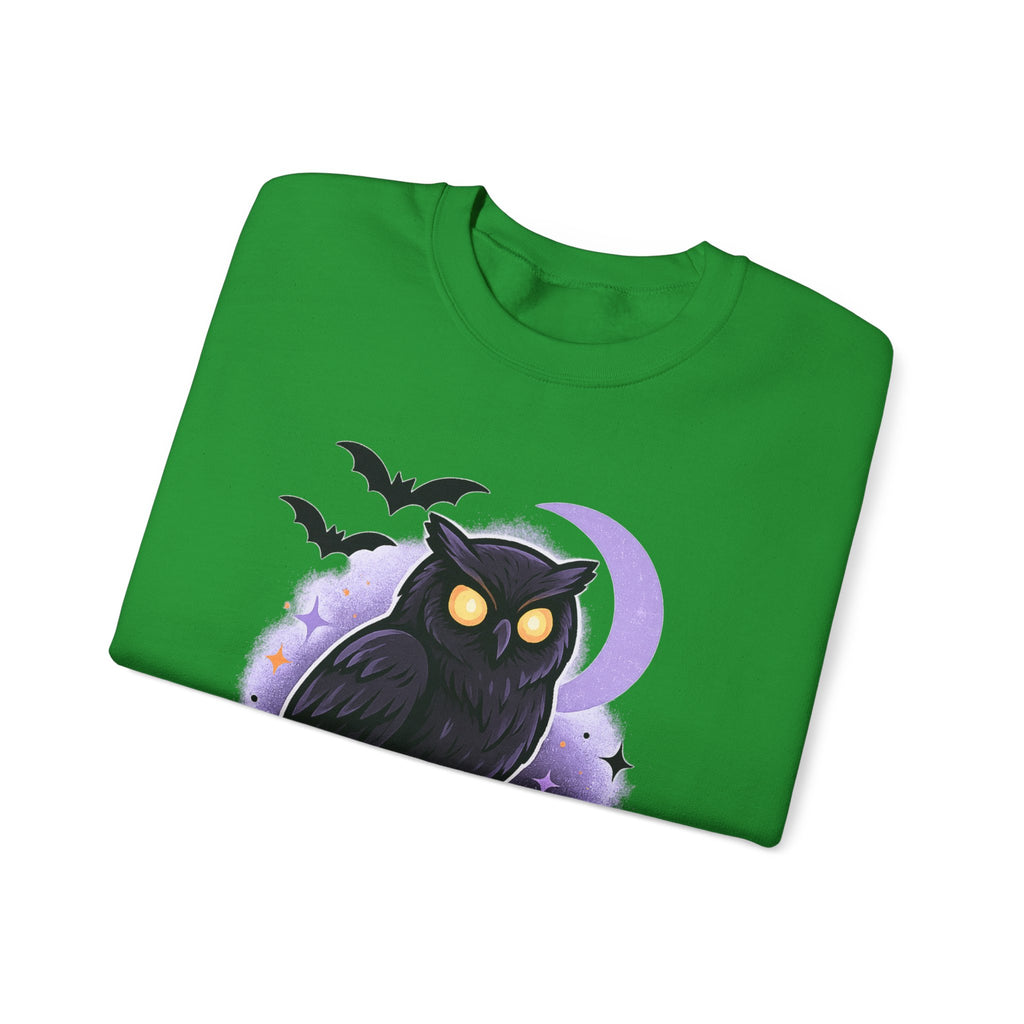 Spooky Owl and Pumpkin Night Sweatshirt