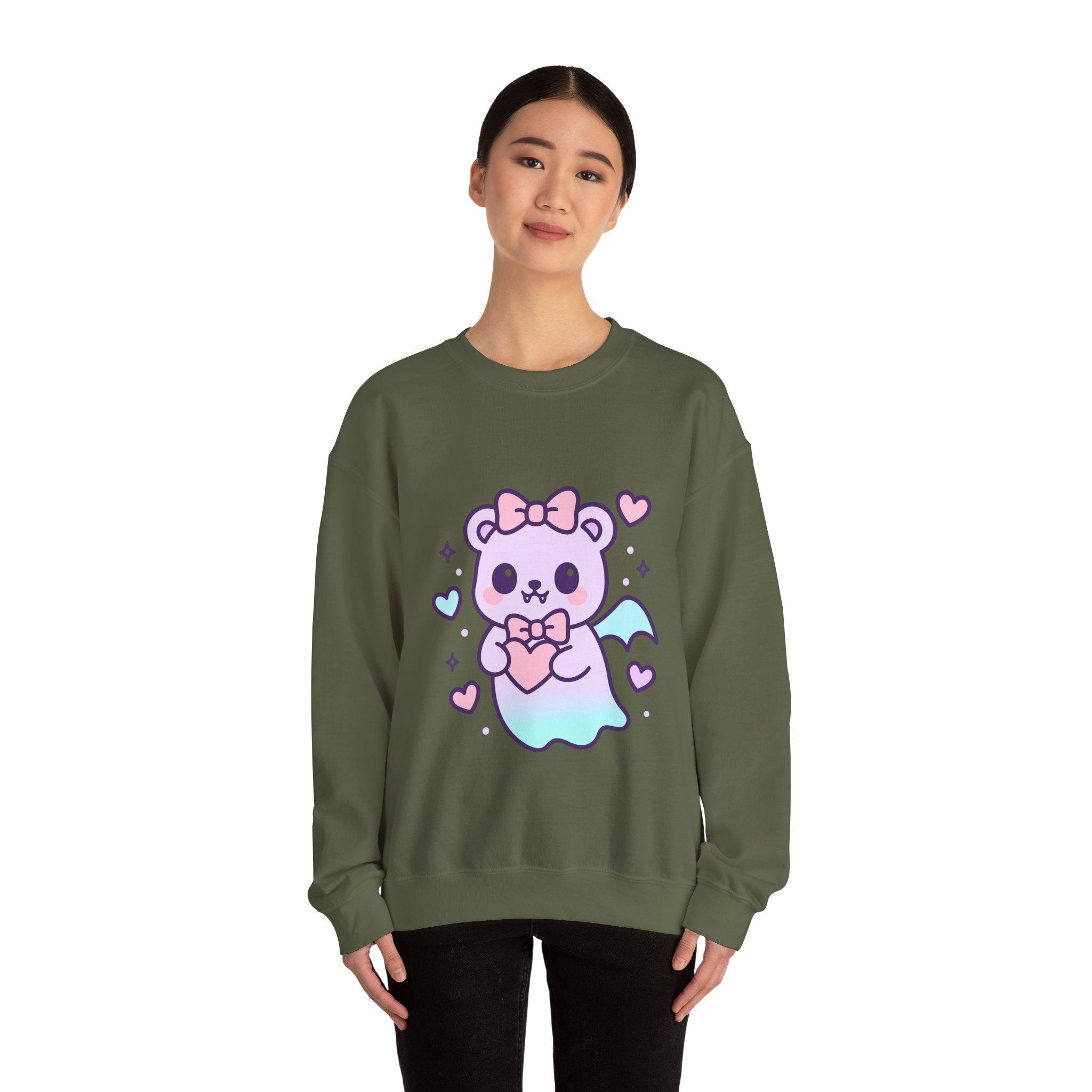 Kawaii Ghost Bear Sweatshirt