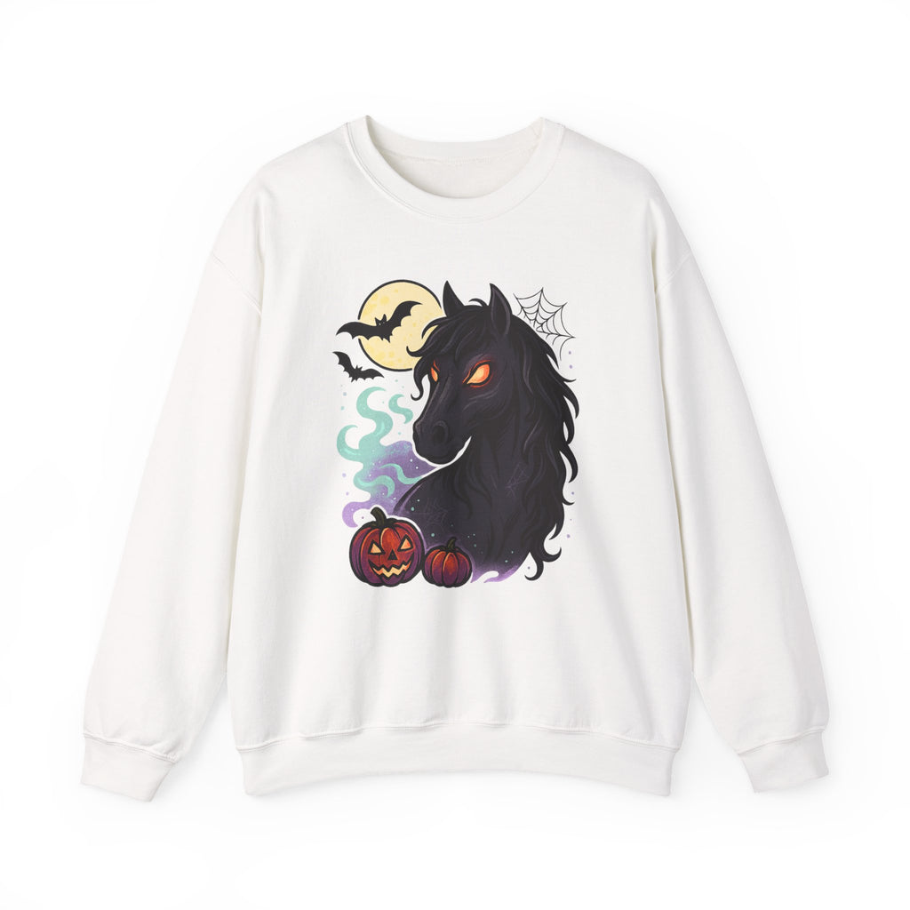 Gothic Horse Under Moonlight Spooky Sweatshirt