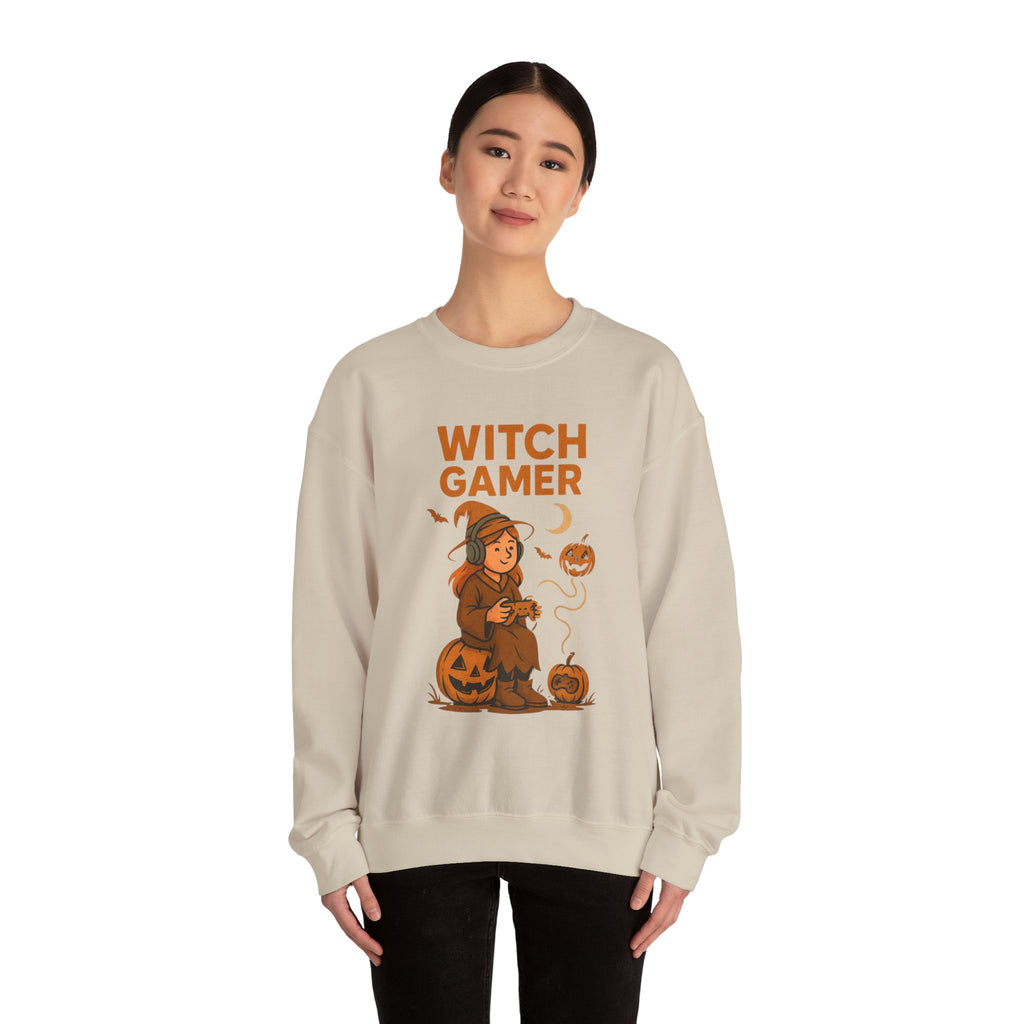 Witch Gamer Halloween Sweatshirt