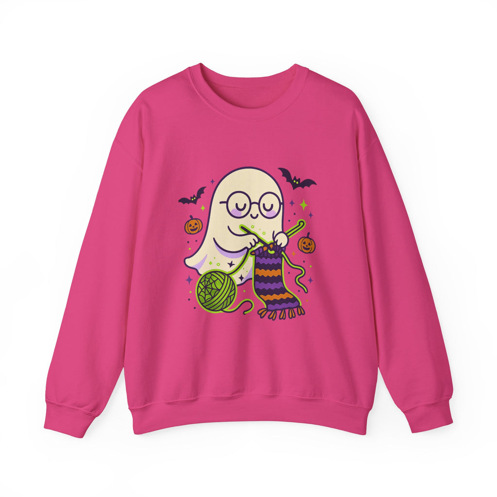 Crocheting Ghost with Halloween Charm Sweatshirt
