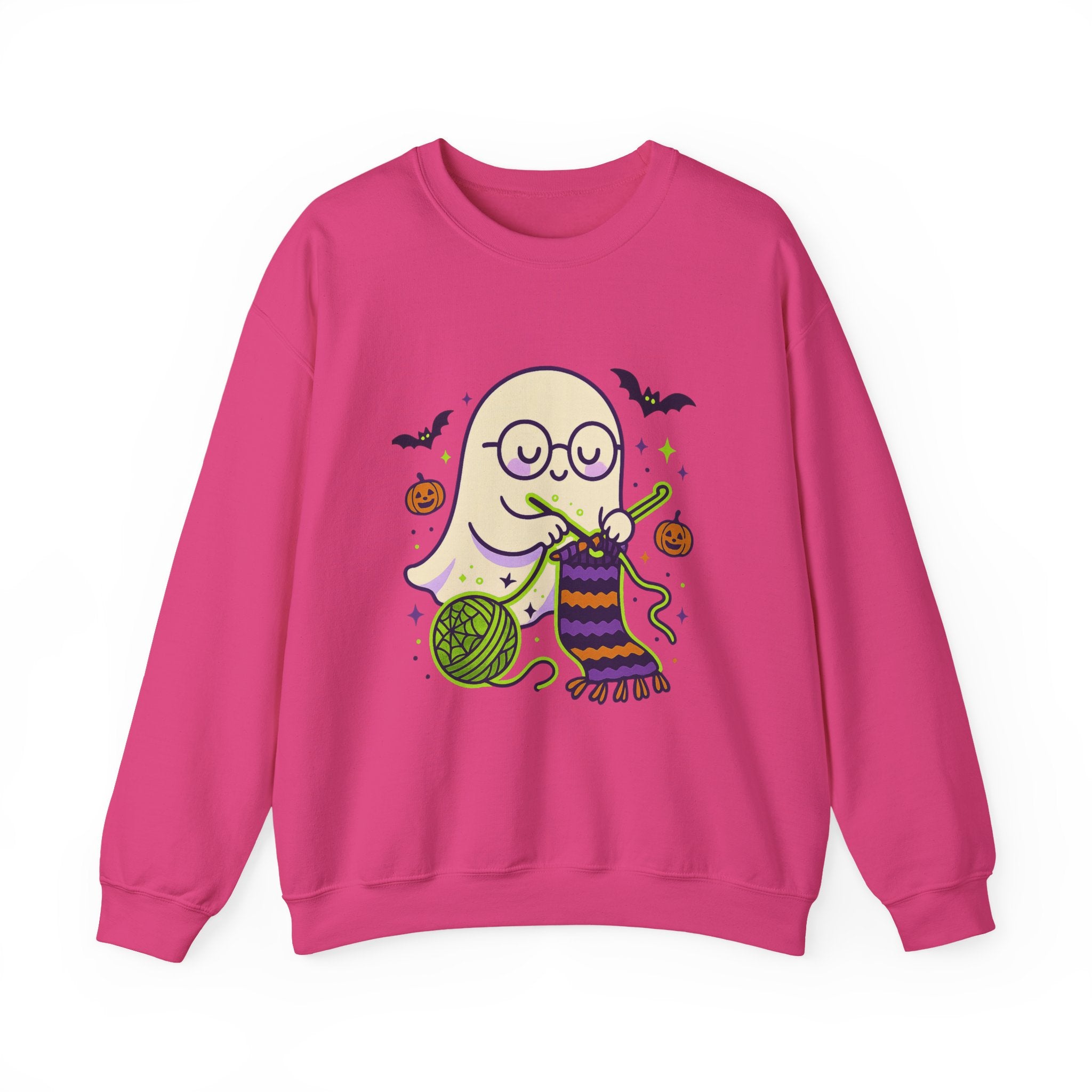 Crocheting Ghost with Halloween Charm Sweatshirt