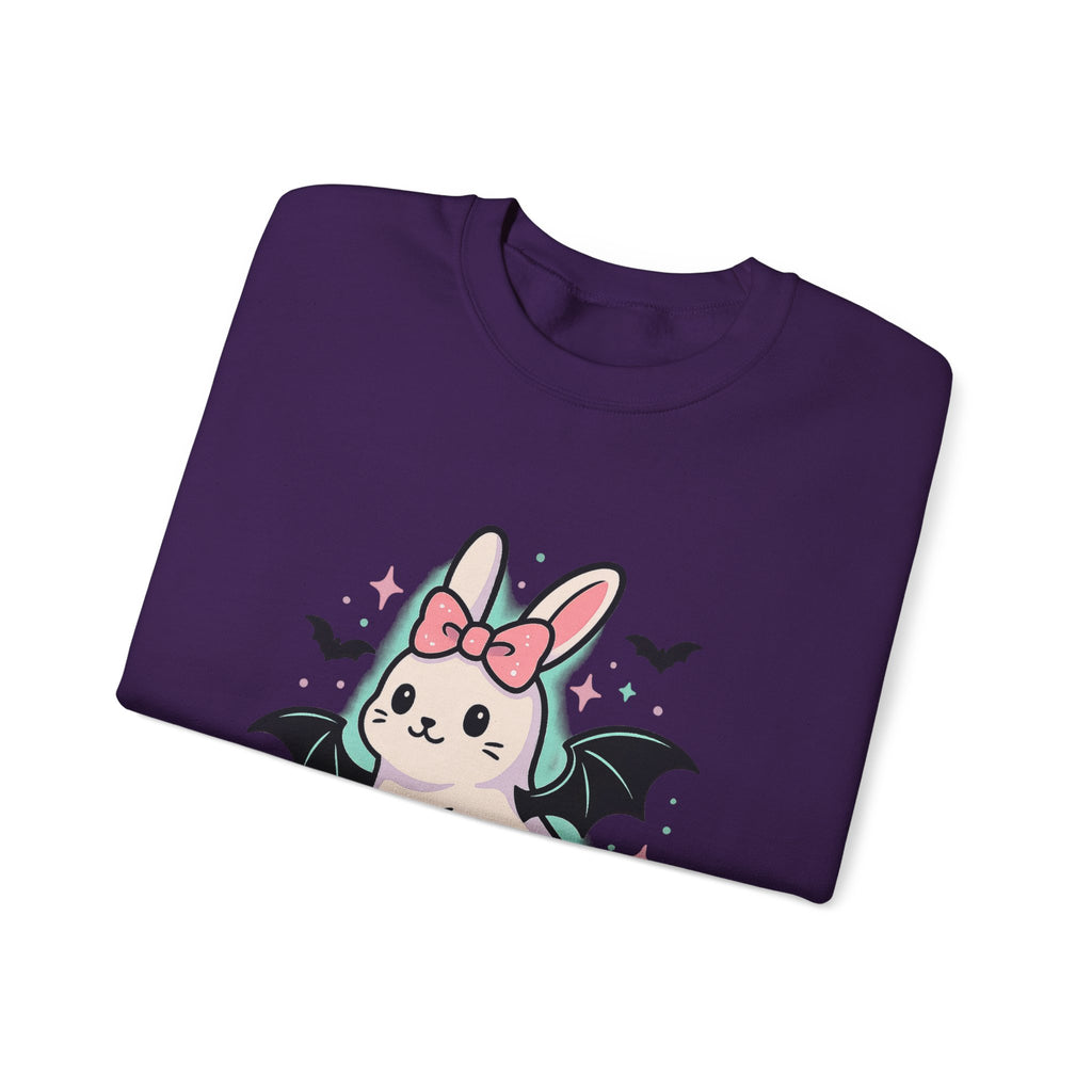 Cute Ghost Bunny with Bat Wings Sweatshirt