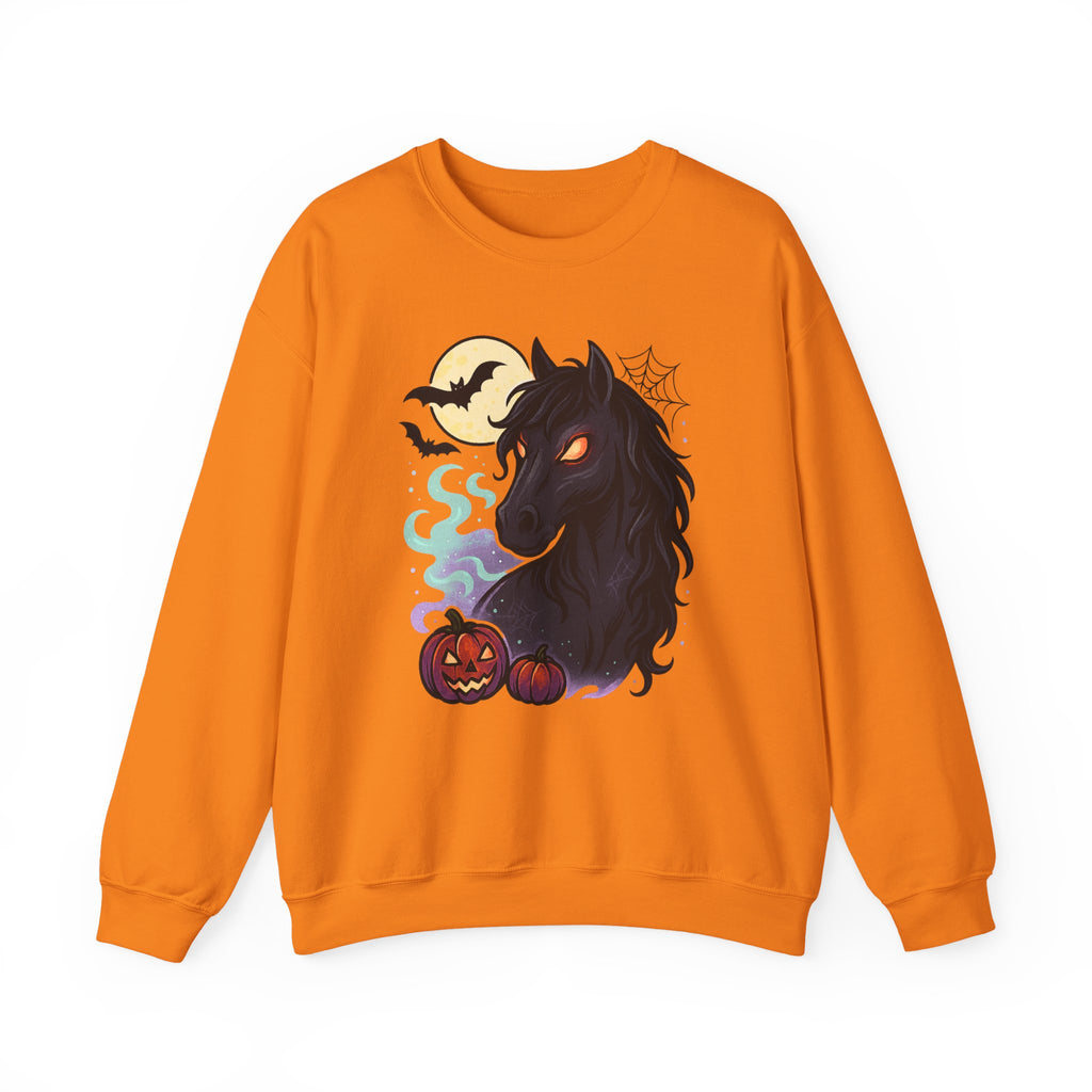 Gothic Horse Under Moonlight Spooky Sweatshirt