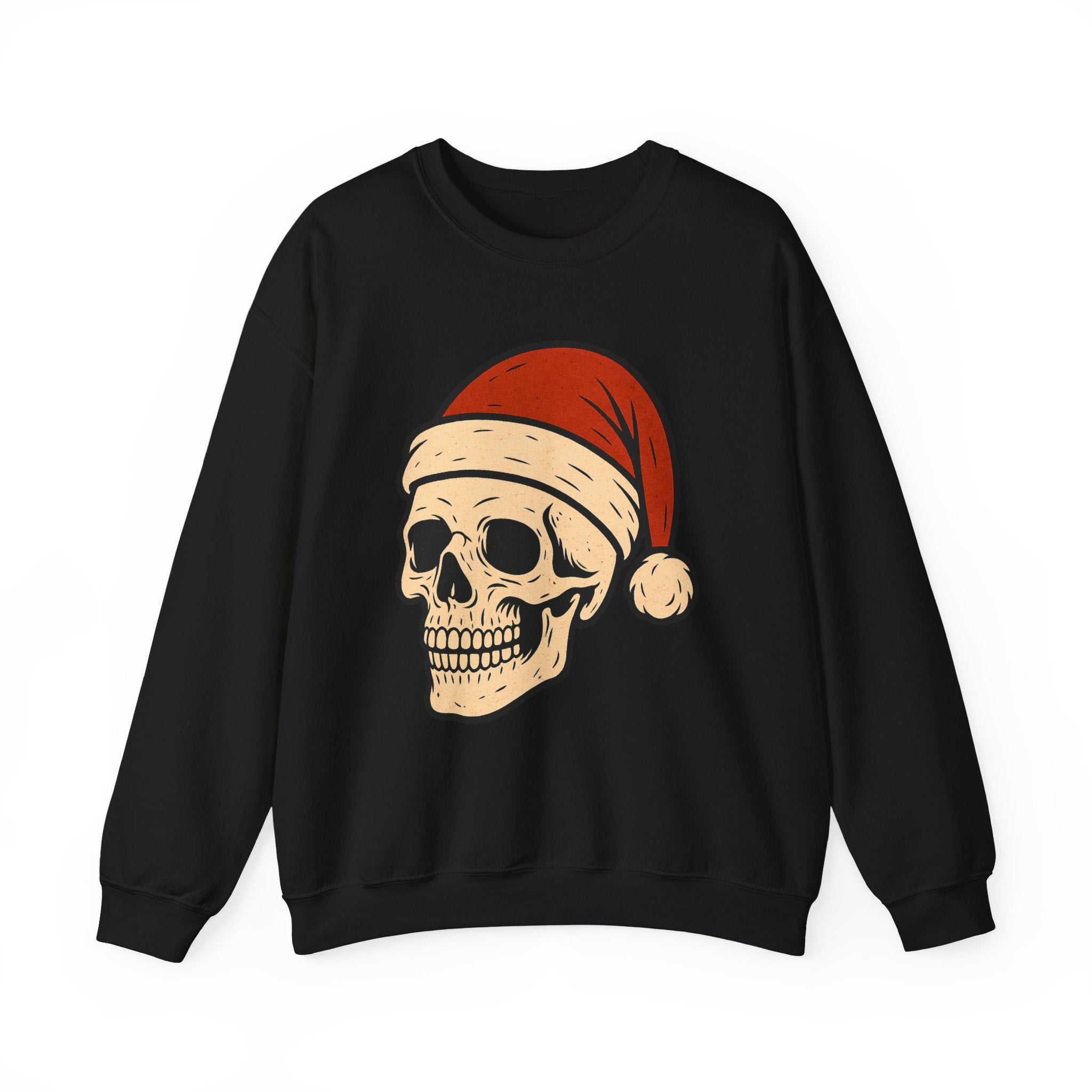 Skull with Santa Hat Sweatshirt