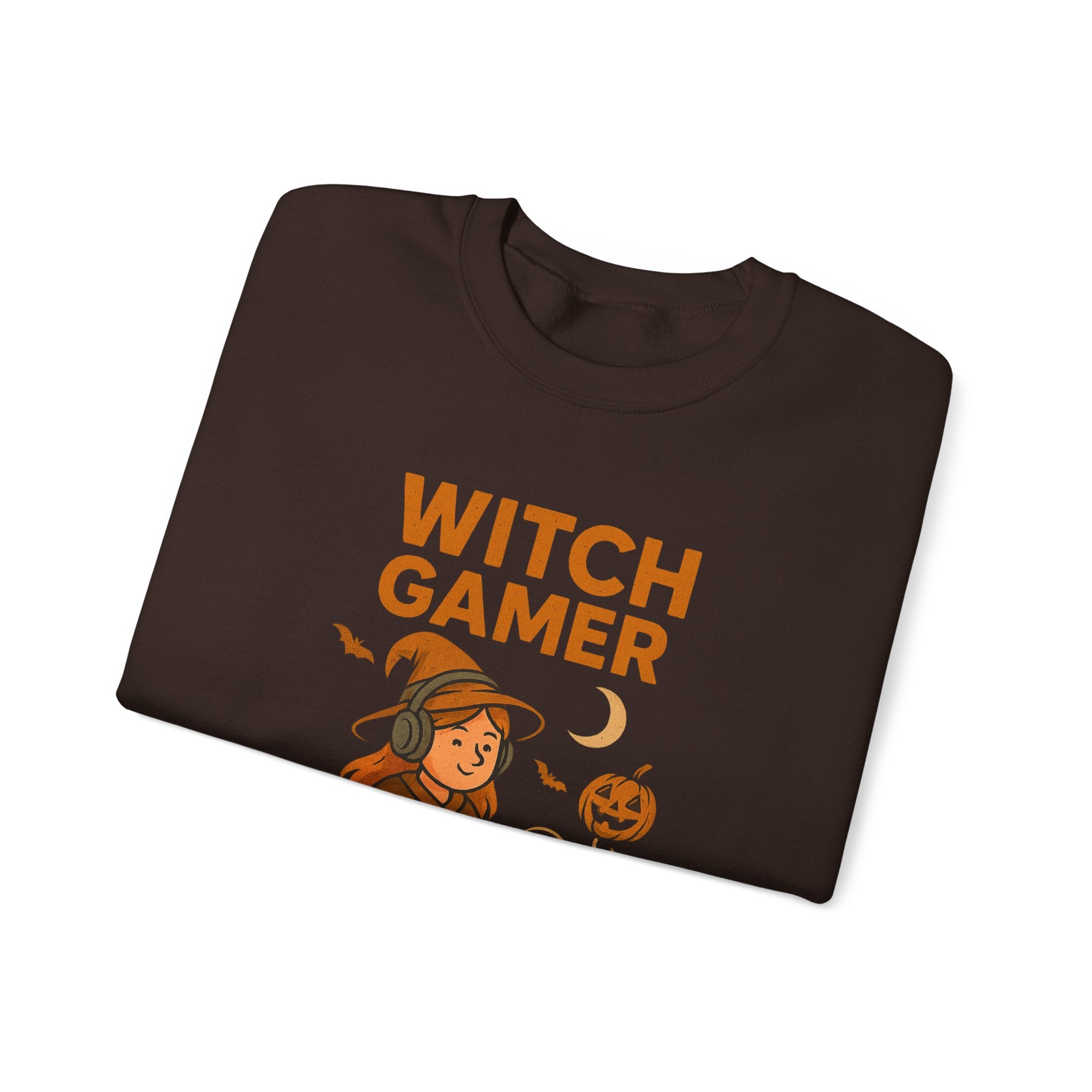 Witch Gamer Halloween Sweatshirt