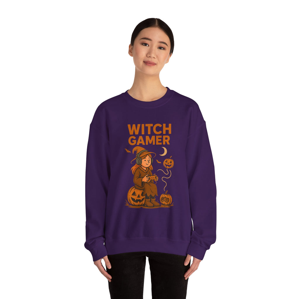 Witch Gamer Halloween Sweatshirt
