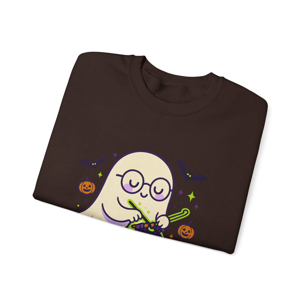 Crocheting Ghost with Halloween Charm Sweatshirt