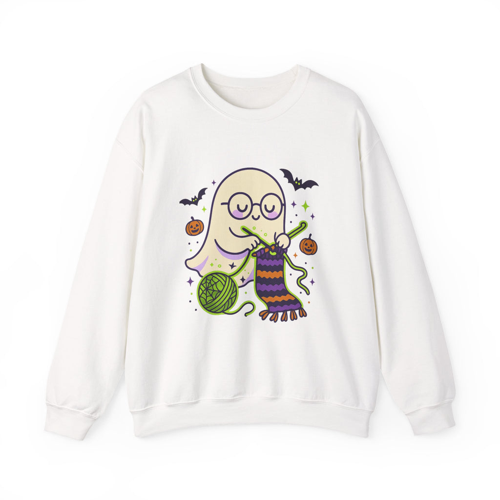 Crocheting Ghost with Halloween Charm Sweatshirt