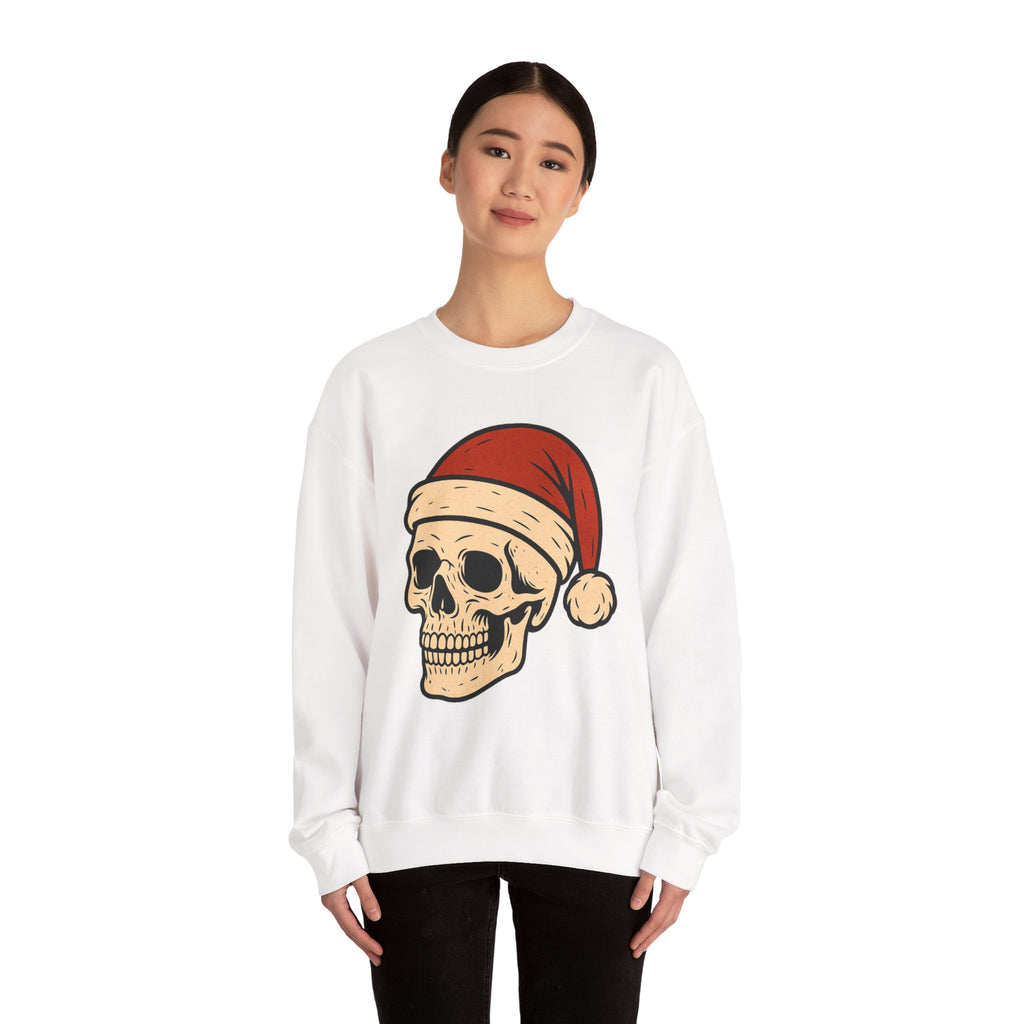 Skull with Santa Hat Sweatshirt