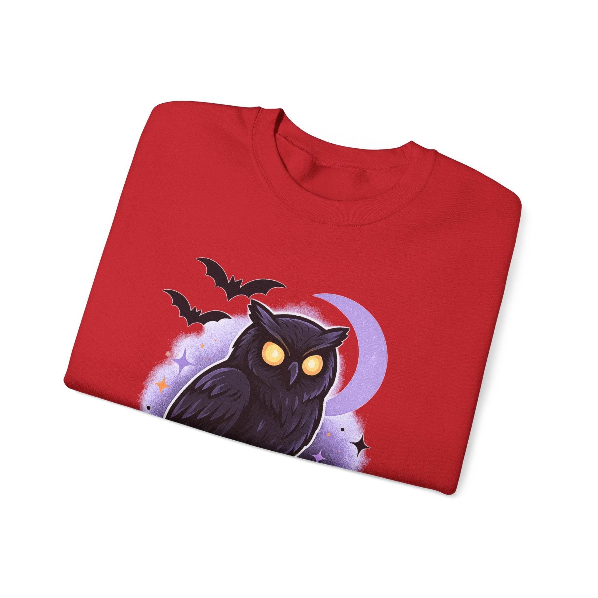 Spooky Owl and Pumpkin Night Sweatshirt