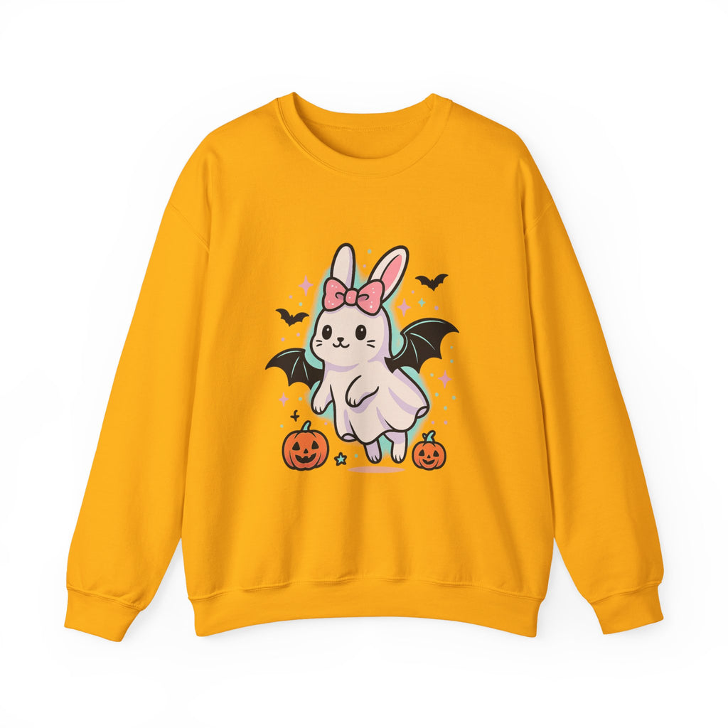 Cute Ghost Bunny with Bat Wings Sweatshirt