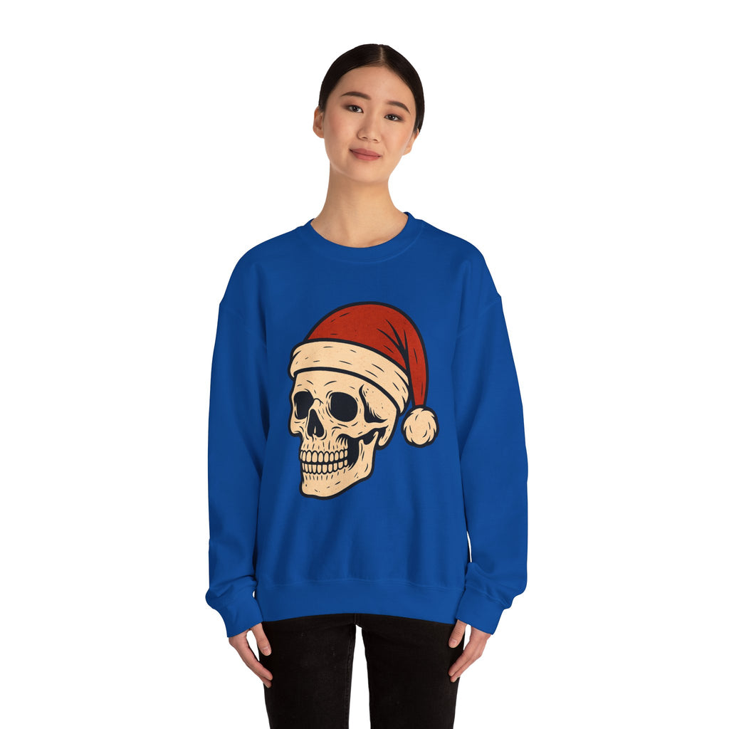 Skull with Santa Hat Sweatshirt