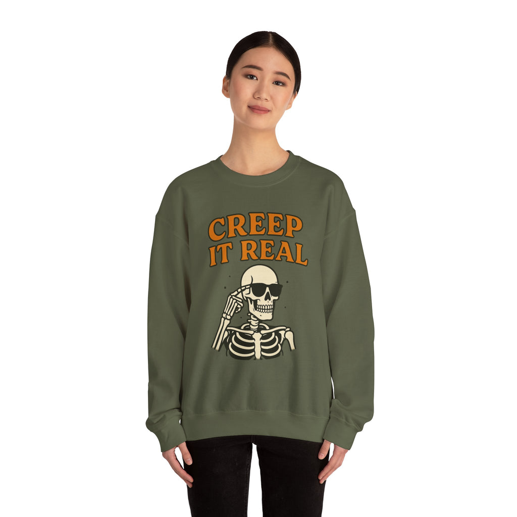 Skeleton Style Halloween Sweatshirt