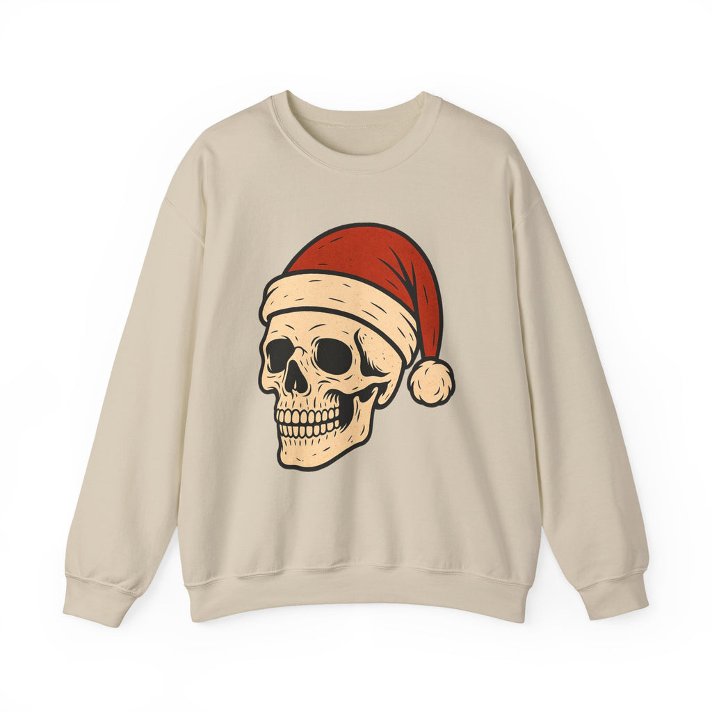 Skull with Santa Hat Sweatshirt