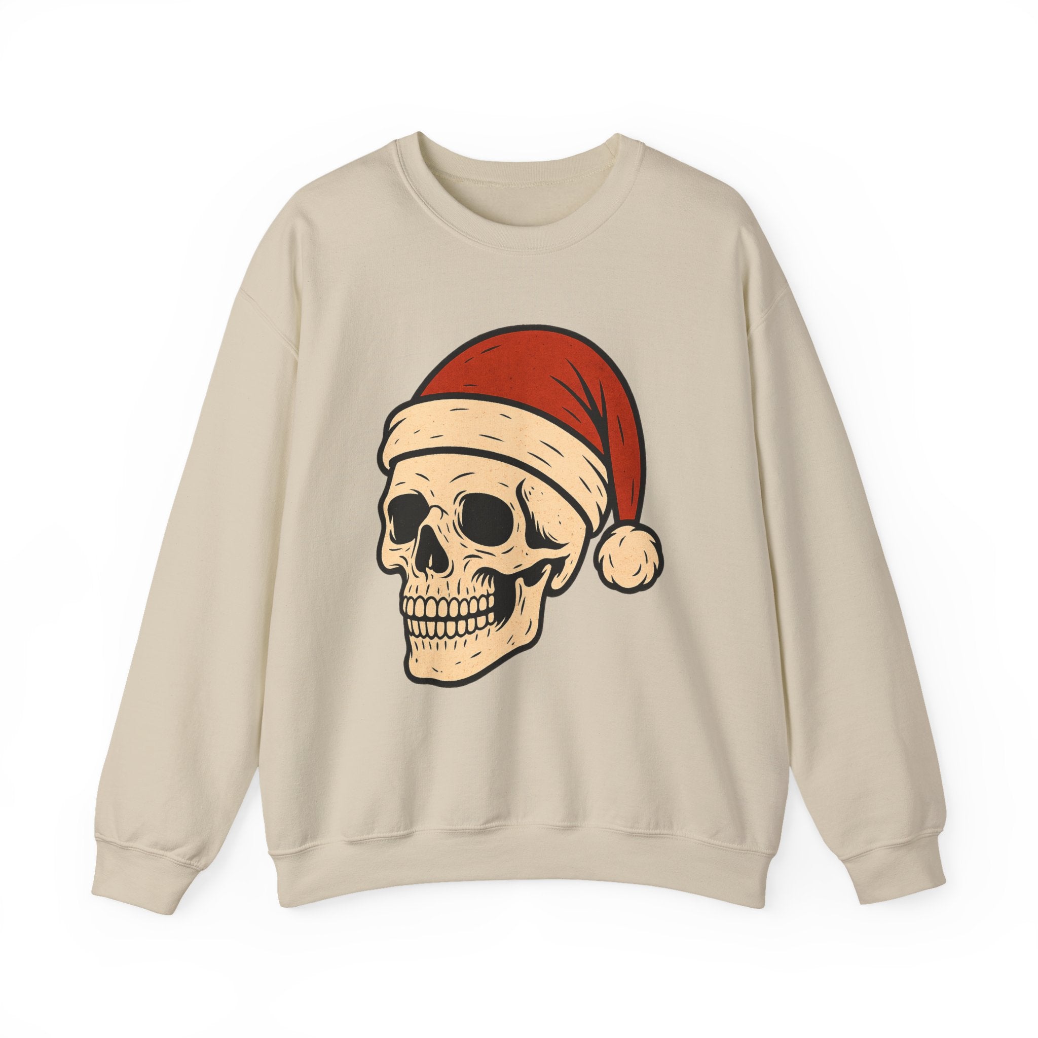 Skull with Santa Hat Sweatshirt