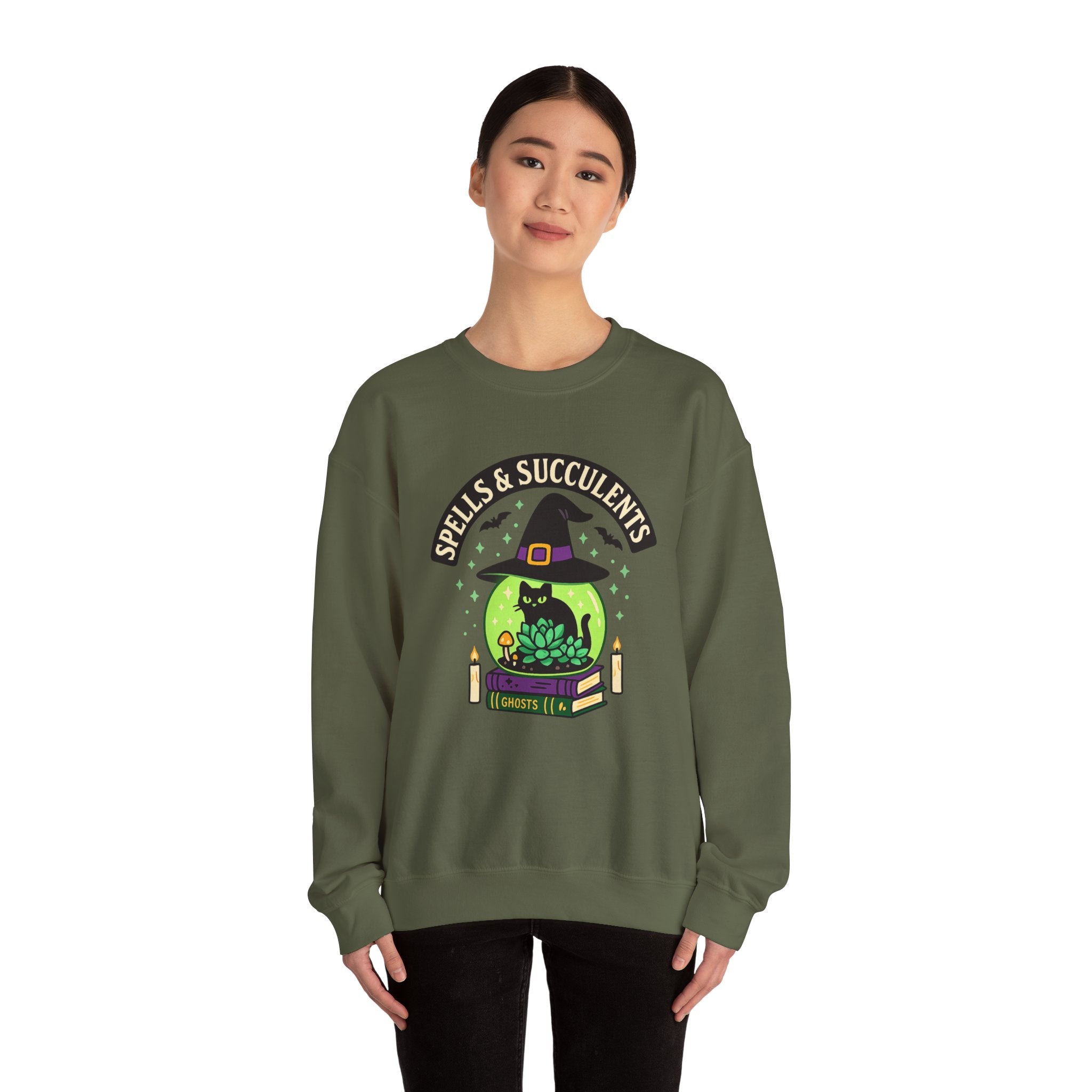 Witch's Hat and Succulent Magic Sweatshirt