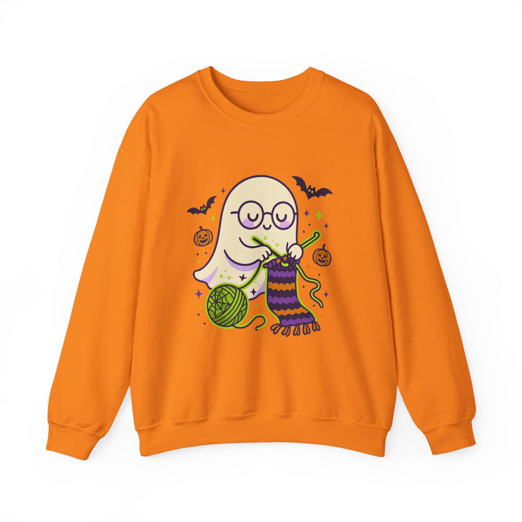 Crocheting Ghost with Halloween Charm Sweatshirt