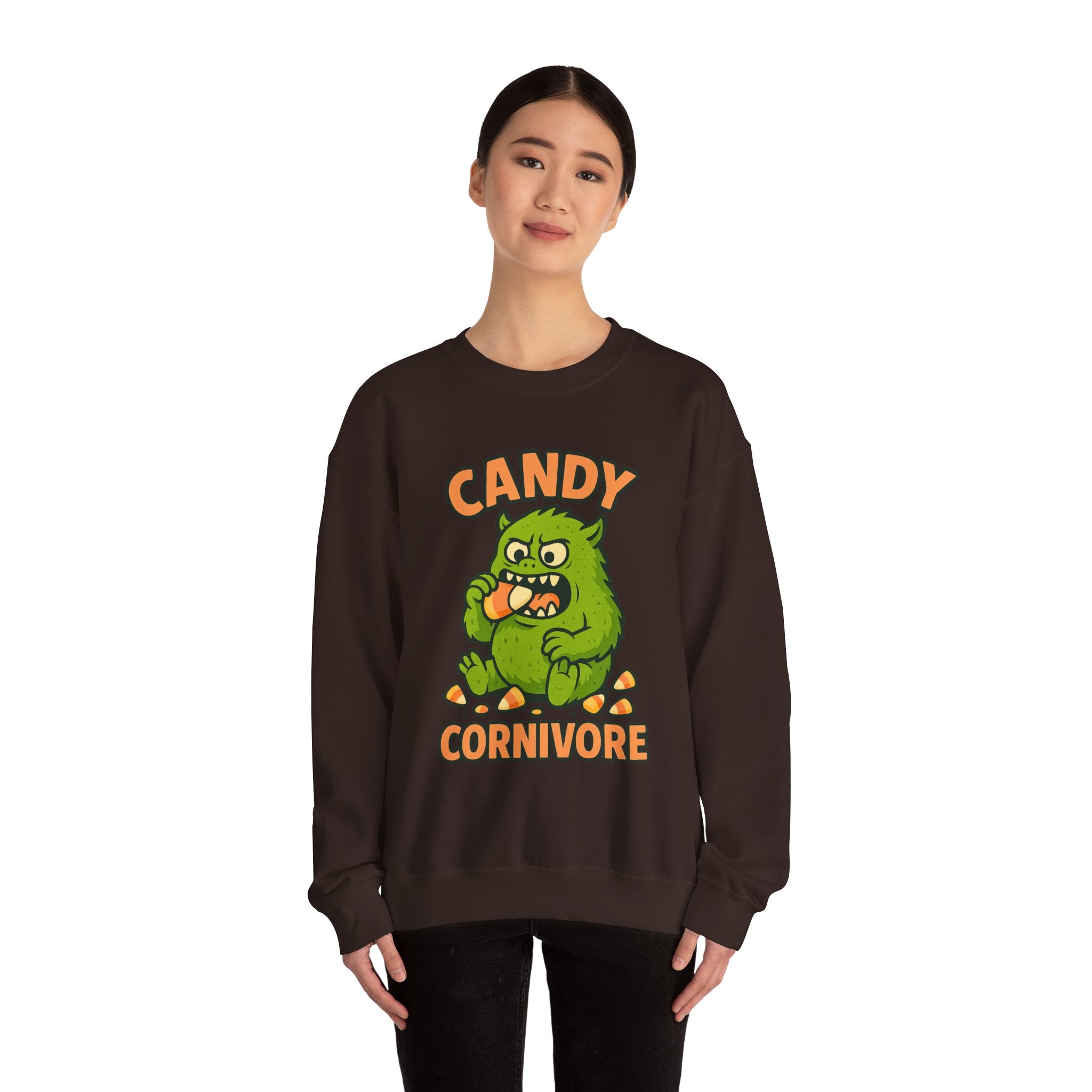 Candy Corn Monster Munching Delight Sweatshirt