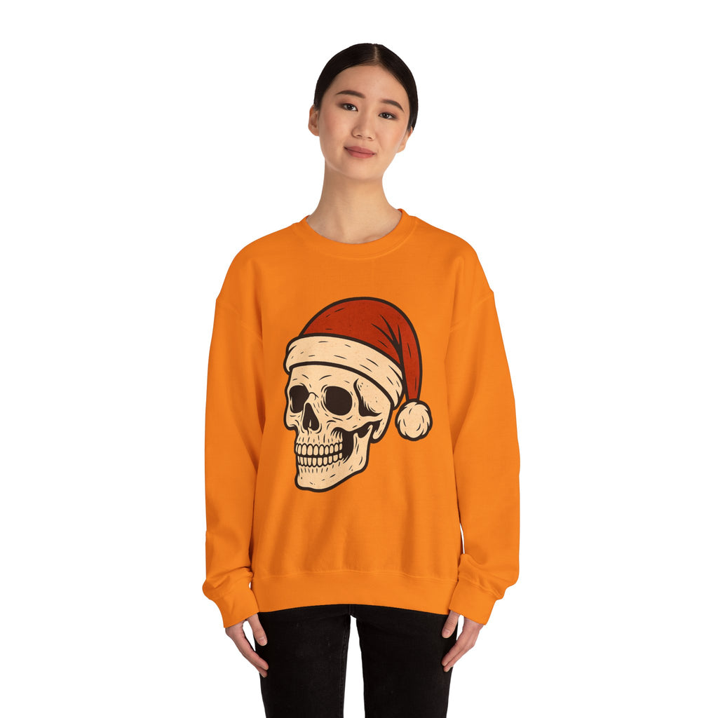 Skull with Santa Hat Sweatshirt