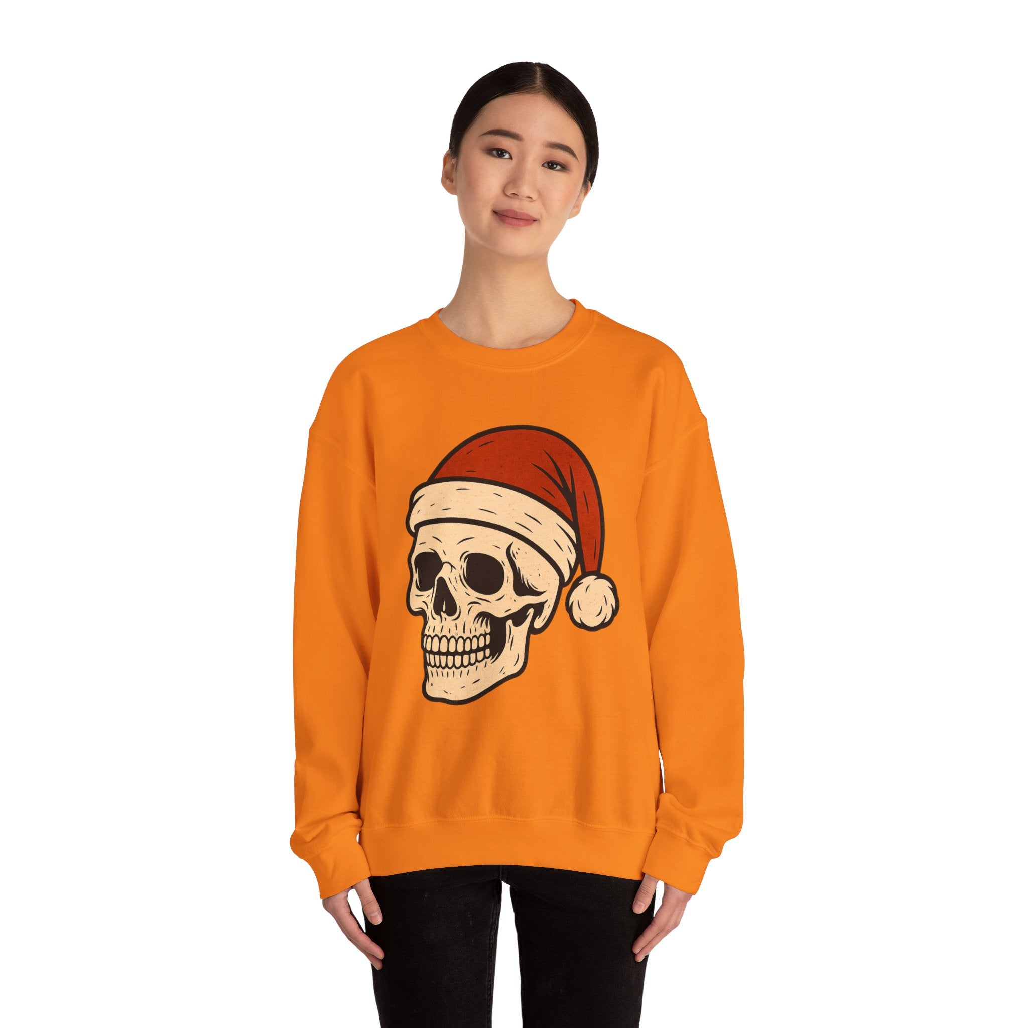 Skull with Santa Hat Sweatshirt