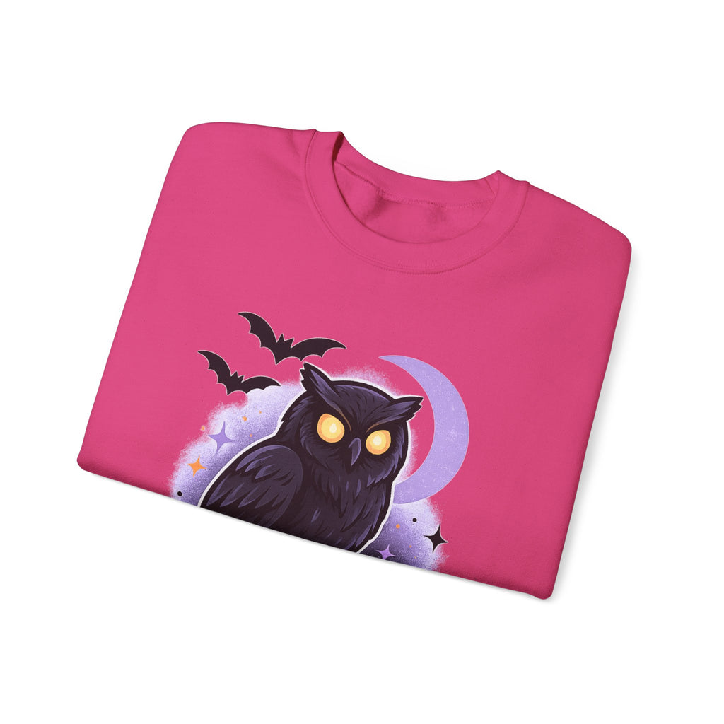 Spooky Owl and Pumpkin Night Sweatshirt
