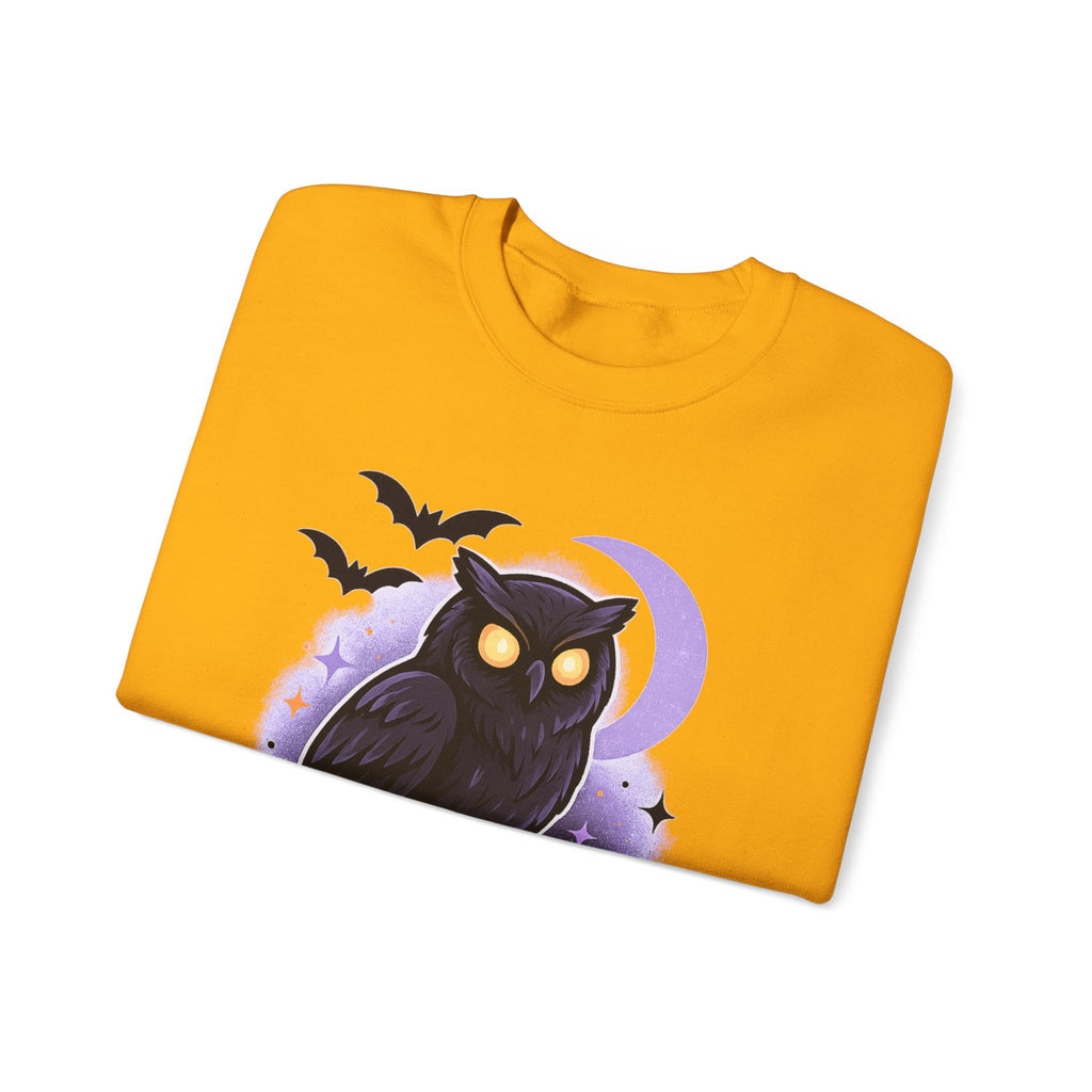Spooky Owl and Pumpkin Night Sweatshirt